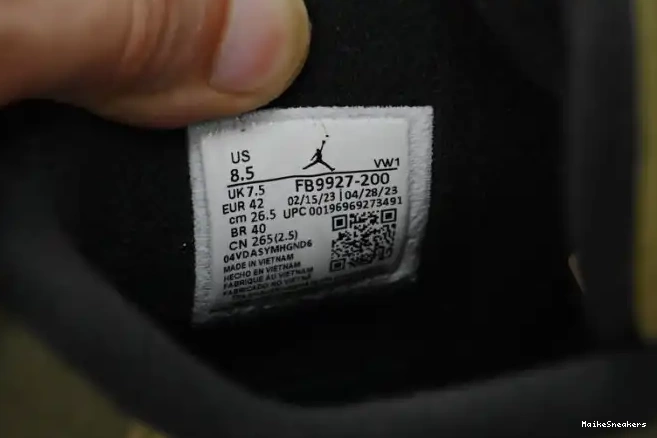 MaikeSneakers FB9927-200 Olive Air Jordan 4 Craft Medium 0602
